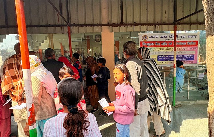 Empowering Vision: Free Vision & Cataract Camp by Lions Club Delhi Naya Bazar